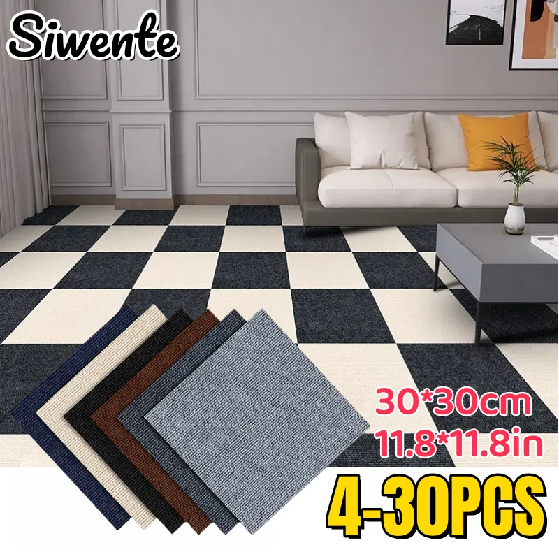 

Removable Mute Carpet Floor Tiles Sticker Self-adhesive Floor Stickers Cat Paw Boards Home Furnishing Tiles Hallway Indoor Wall