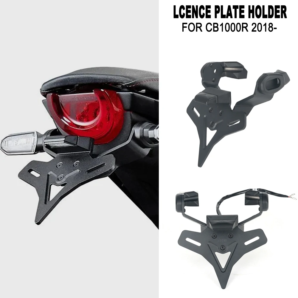 For Honda CB1000R CB 1000R CB 1000 R 2018-2024 2023 Motorcycle Rear Short Tail Stock License Plate Holder Tailstock Bracket Kit