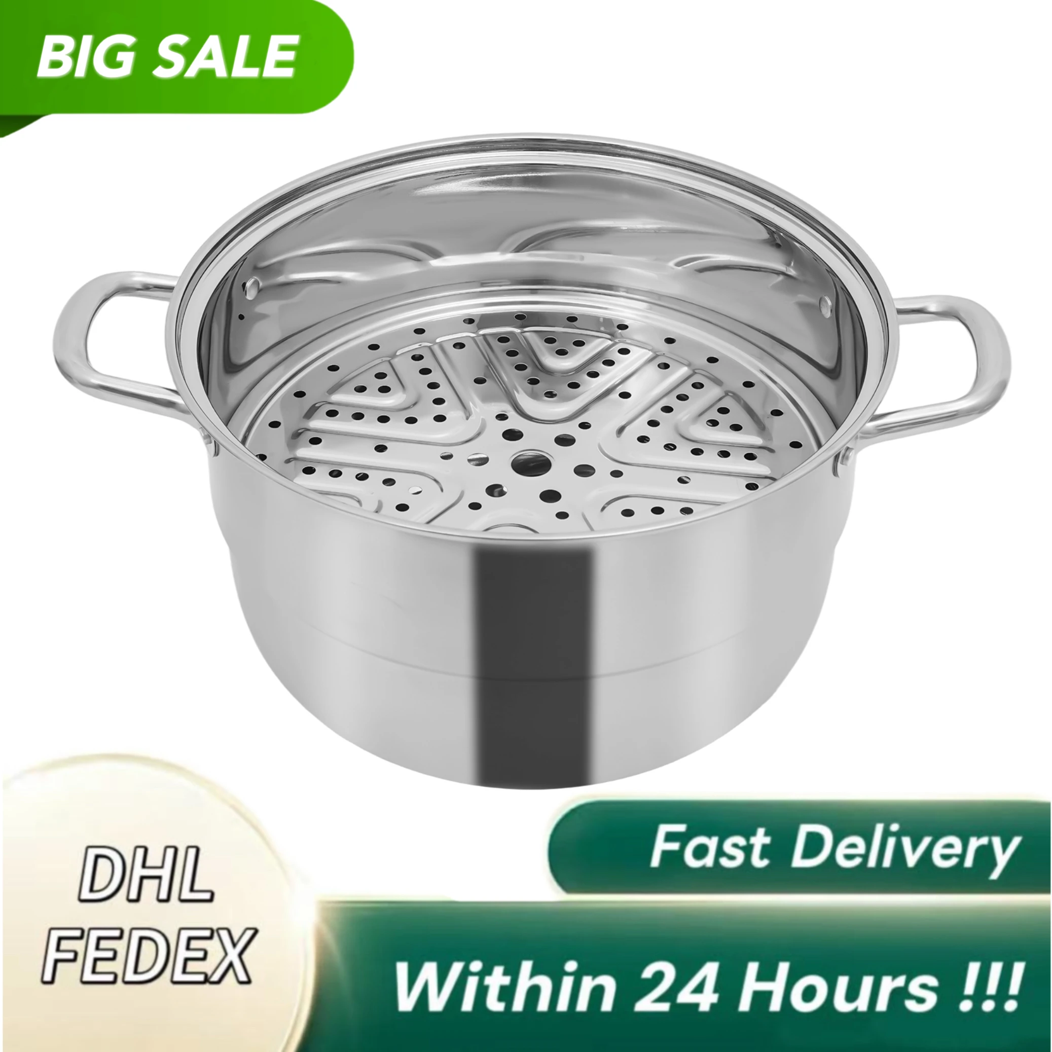 

Premium Stainless Steel Chafing Dish Large Capacity Dual Hot & Cold Use Stylish Design Chafing Dish