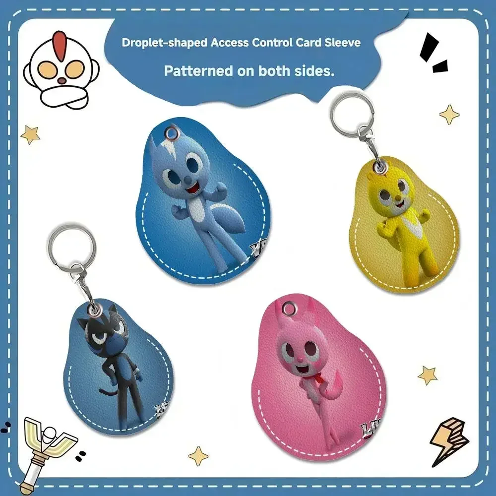 M-Miley-Cyrus Wild-Vibrant Cute Waterdrop Acc Control Card Holder Induction Bus Elevator Protective Cover Student PU Material