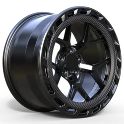 Custom Two Piece Forged Wheels Carbon Fibre 18 19 20 21 22Inch 5x120 5x114.3 5x120 Aluminum Alloy Passenger Car Wheels Rims