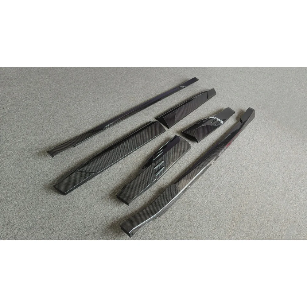 For  Body Kit Upgraded with LD Style Dry Carbon Fiber Side Skirt and Skirt Spoiler Suitable for  XM