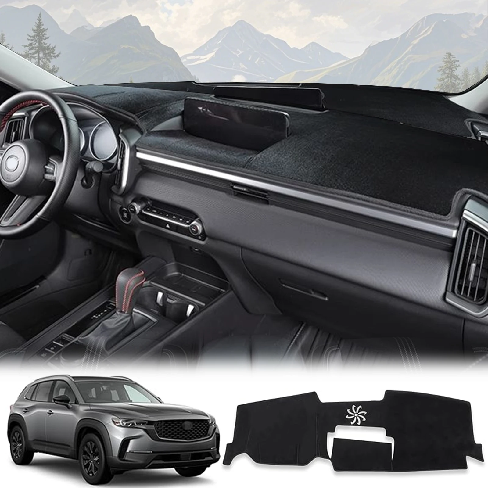 لوحة سيارة حصيرة لمازدا CX-50 CX50 2025 2024 2023 ظلة واقية السجاد داش حصيرة Dashmat اكسسوارات