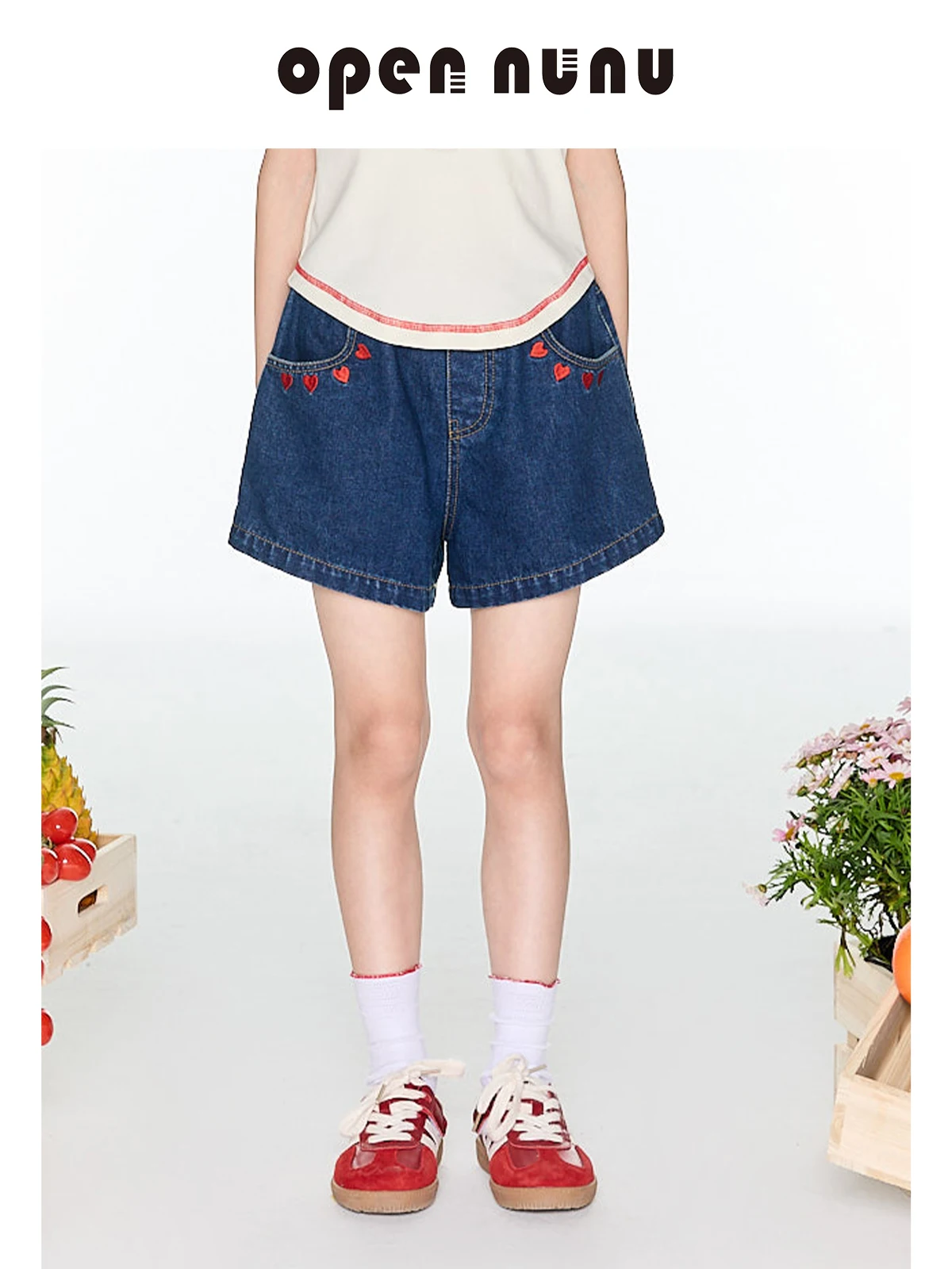 shorts-en-jean-pour-filles-opennunu-avec-broderie-cœur-nouvelle-collection-ete-coupe-trapeze-polyvalente-decontractes-taille-elastique-pour-enfants
