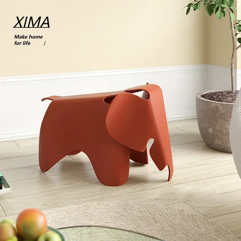 Nordic creative elephant chair living room decoration plastic cartoon stool home decoration accessories