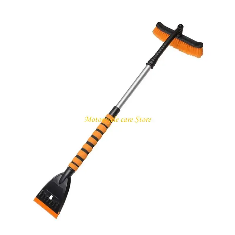 U75F Easy Carry Car Snow Brush & Ice Scraper Set Snow Shovel with Scraper Upgrades for Quick & Efficient Winter Cleaning