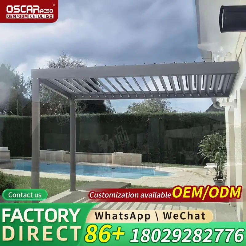 12x20 20x20 Australia Aluminum Carport Canopy Solar With Storage Battery Backup Weatherproof Modern Patio RV Garage Deck Durable