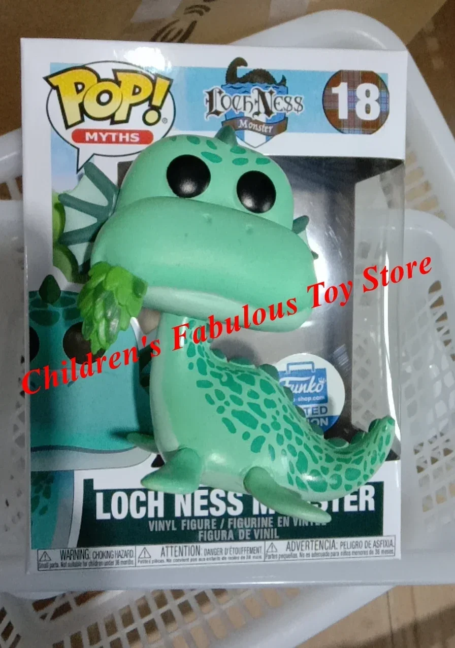 FUNKO POP  NEW Myths LOCH NESS MONSTER #18 Glows Action Figure Limited Edition Vinyl Figure Model Toys For Children Gifts