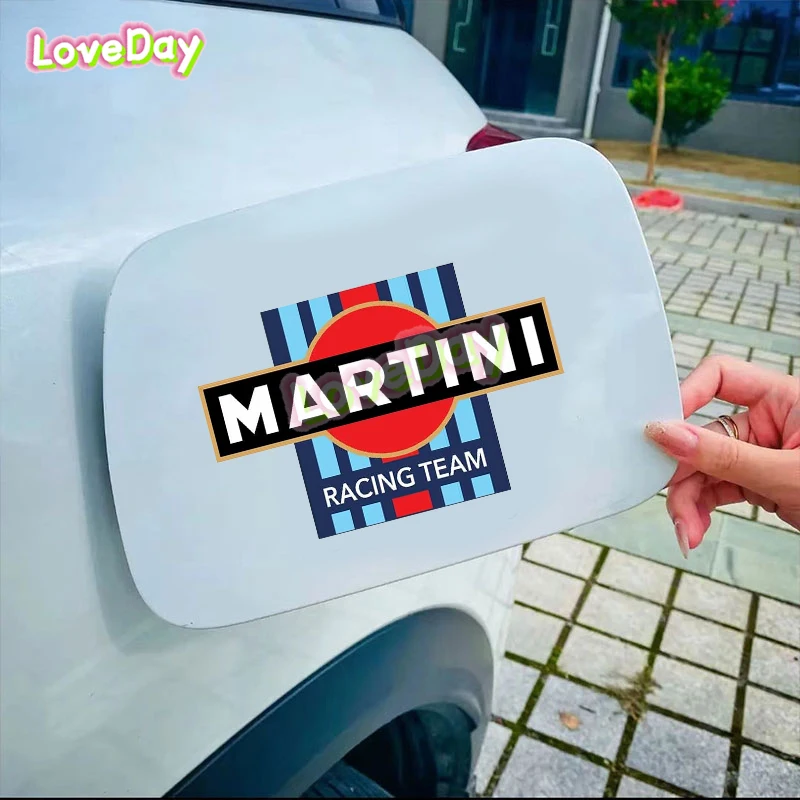 Martini Rennwagen Aufkleber Vinyl wasserdicht Auto Motorrad Rennsport Aufkleber Handy Computer Dekoration Zubehör Aufkleber