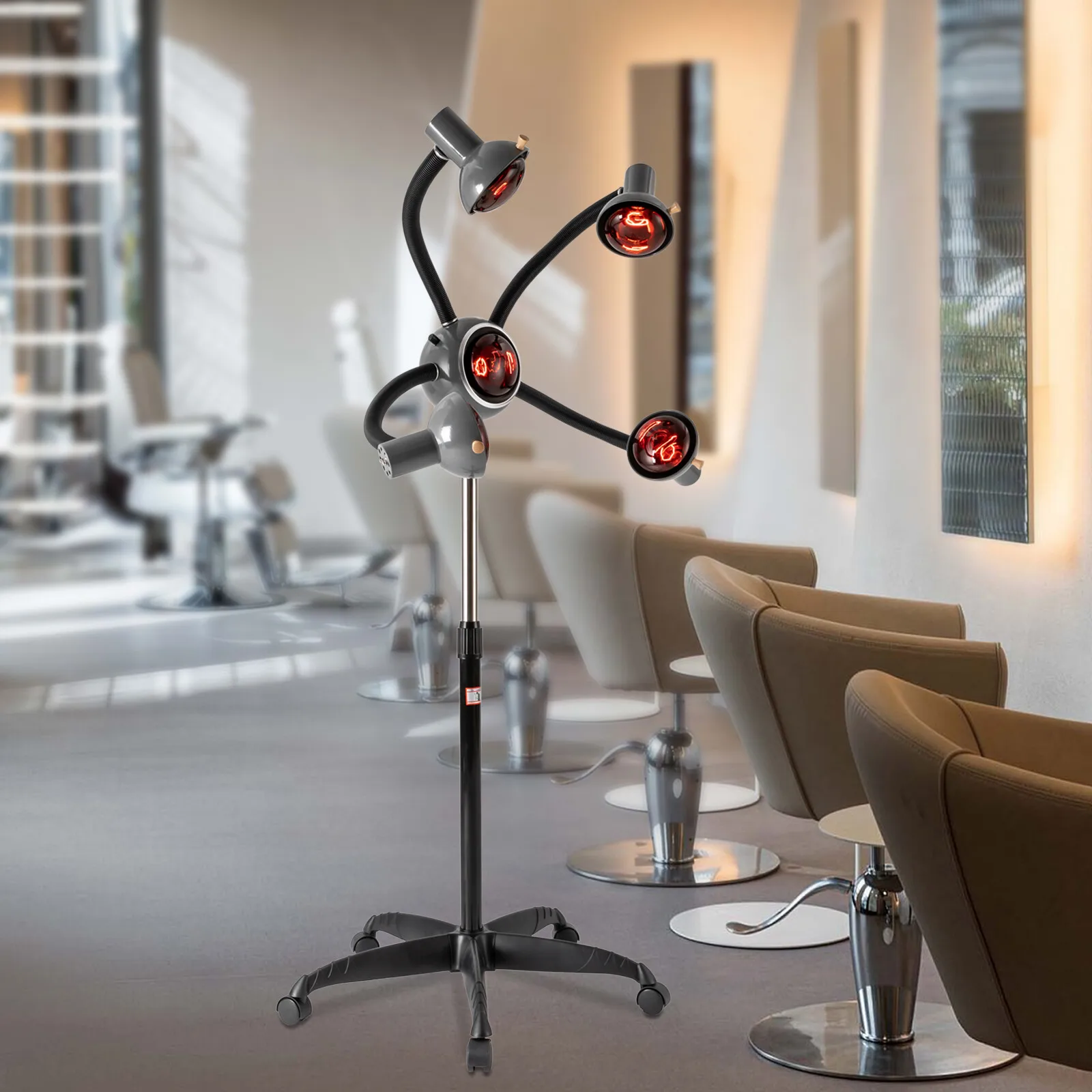 

Stable Base Hair Steamer With Heat Dissipation Holes, Open Swing Arm Suitable For Perms And Head Care Tasks