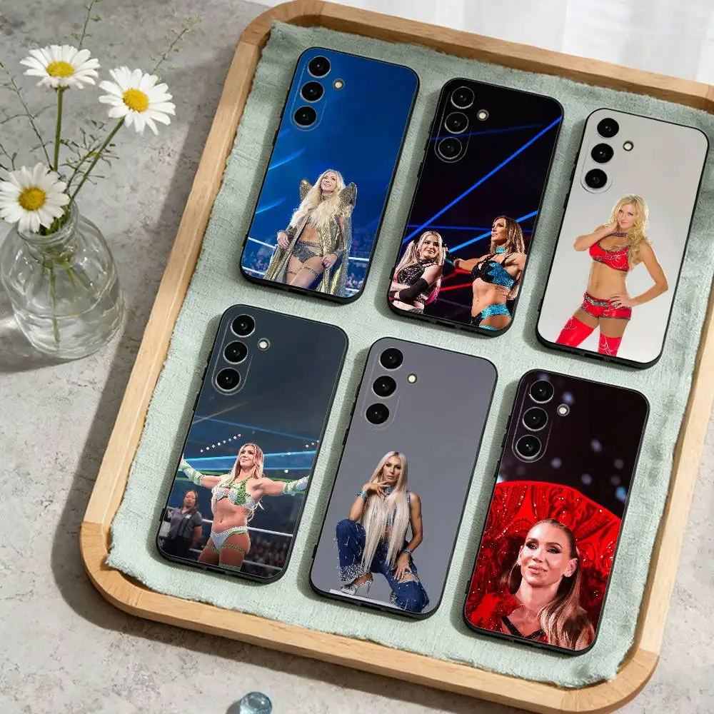 

C-Charlotte F-Flair Phone Case For Samsung Galaxy A73,A72,A71,A70,A53,A52,A51,Others Soft Black Cover