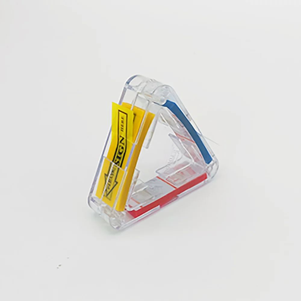 Schede indice Kit annotazioni per libri Indicatore di pellicola Stampa adesiva Freccia Dispenser triangolare per finestra per ufficio scuola