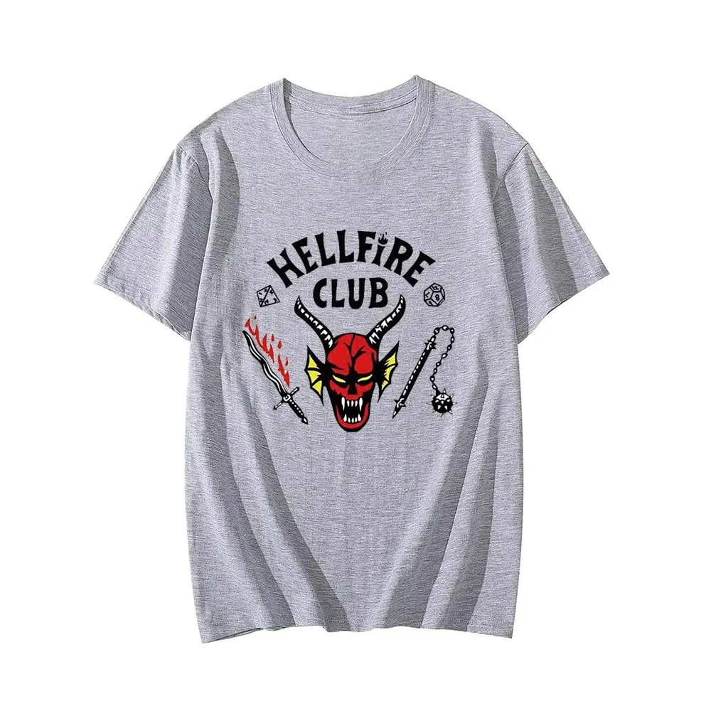 حار بيع أزياء جديدة للرجال مطبوعة نمط Hellfire نمط الشيطان البري الرياضة والترفيه الرجال والنساء تي شيرت #4