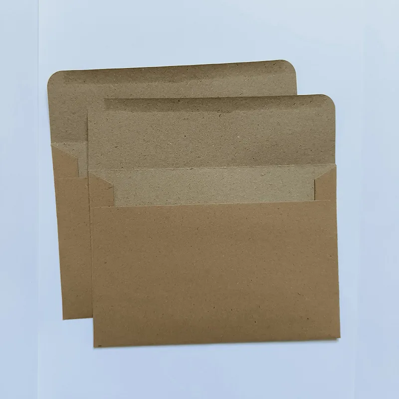 50pcs/lot C6 Envelope Kraft Paper Postcards for Wedding Invitation 16.1x11.4cm Envelopes Business Supplies Stationery Storage