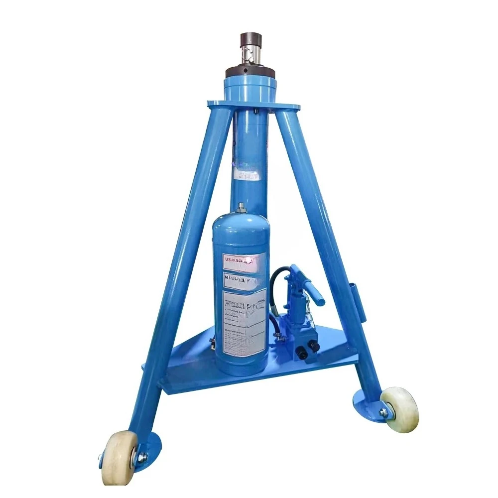 5 Ton Aircraft Tripod Jack Single Stage Heavy Duty Lifting Tool