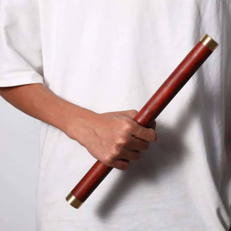 Outdoor Portable EDC Handmade Sandalwood Short Stick, Ebony Fitness Training Short Stick Tool