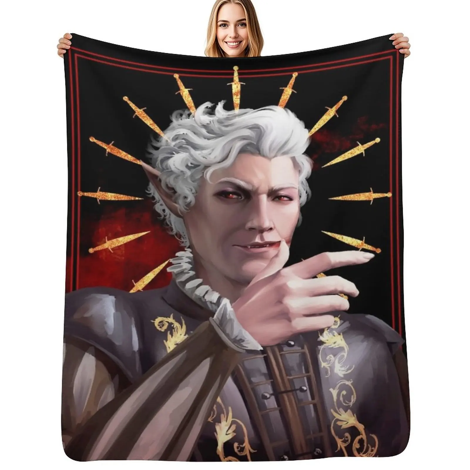 Astarion Throw Blanket christmas decoration anime Sleeping Bag Sofas Soft Plush Plaid Travel Blankets