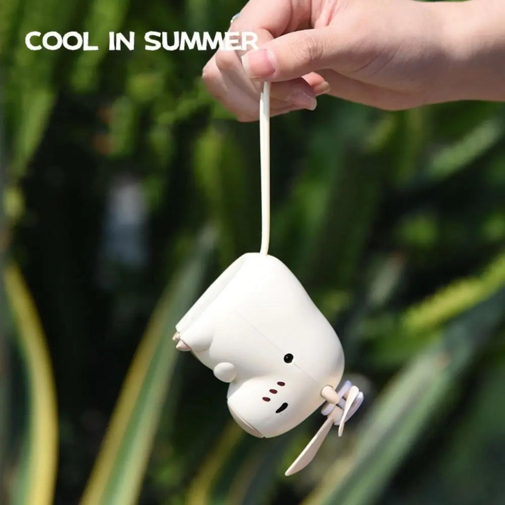 

Plastic Capybara Anime Figure USB Rechargeable Low Noise Cartoon Handheld Fan Lightweight Mini Student Electric Fan Travel