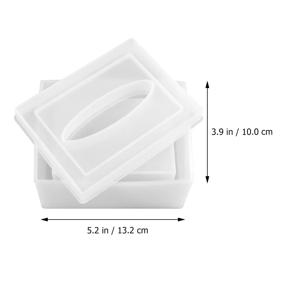 1Set Tissue Organizer Mold Practical Modeling Design Suitable Home Mall Office DIY Handicraft Project Tissue Box Mold