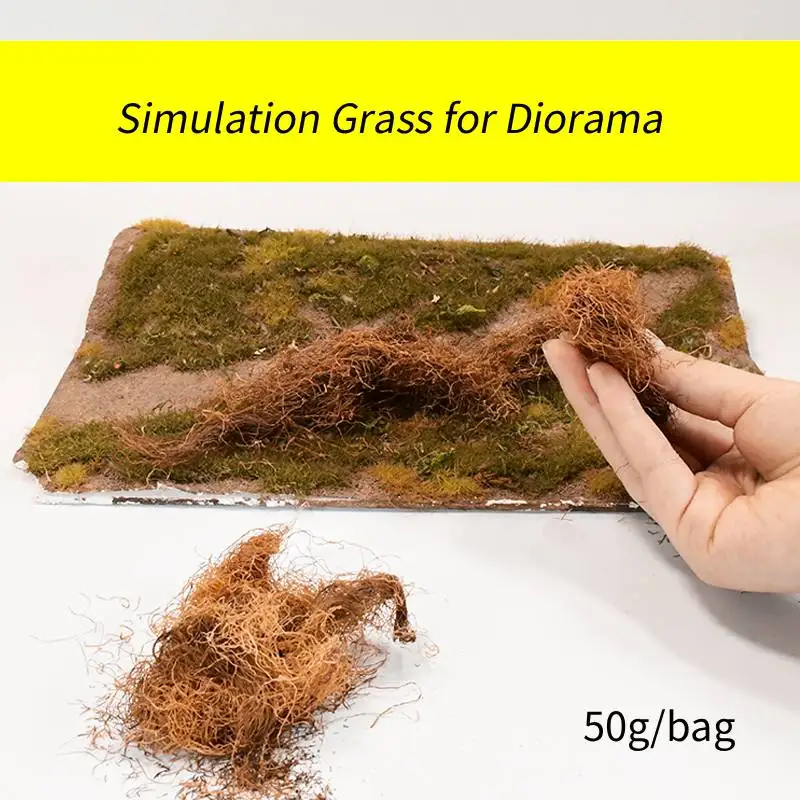 

50G/bag Simulation Grass Model Plants for Military Scenery/Diy Model Making/Wargame Kits/Sandtable Landscape/Railway Diorama