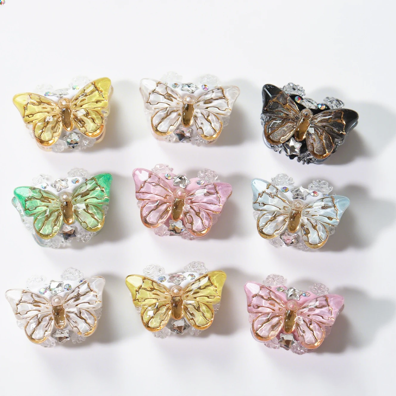 

Cordial Design 30Pcs 23*32MM Connectors/DIY Beads/Rhinestone Effect/Hand Made/Jewelry Accessories/Butterfly Shape/Resin #19126