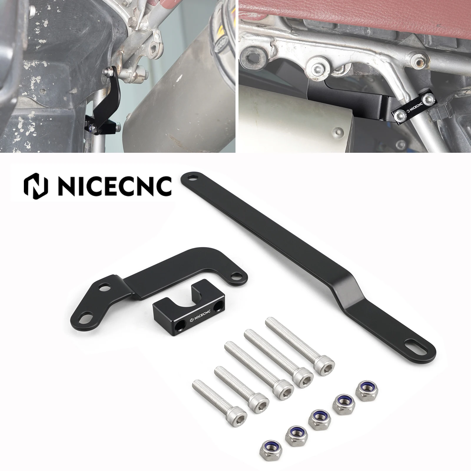 For Honda XR650L XR 650 L 1993-2024 Rear Subframe Strengthening Support Arms Subframe Support Reinforcement NiceCNC Motorcycle