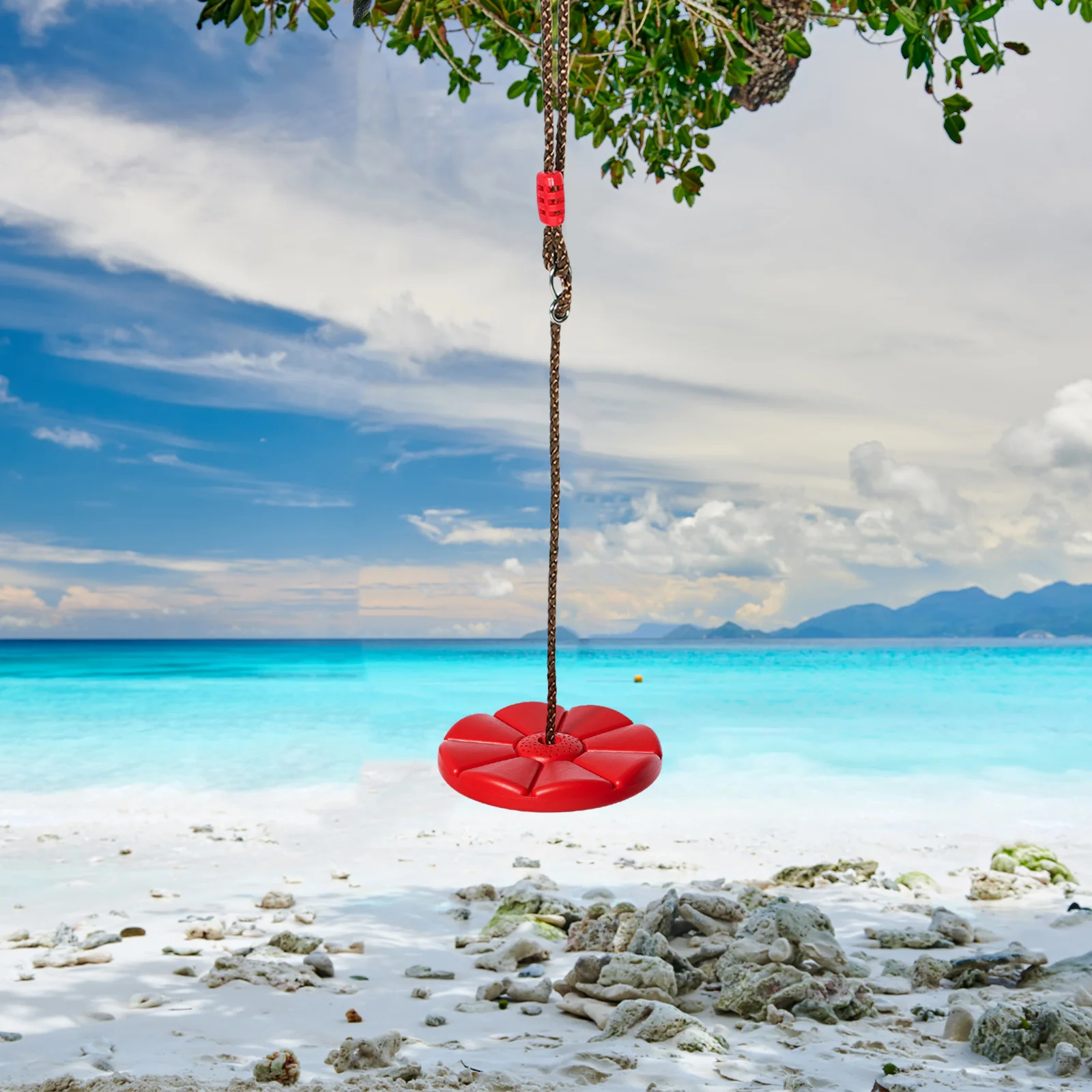 1 مجموعة 1 مجموعة 8-البتلات سميكة البلاستيك الاطفال مقعد أرجوحة للخارجية حديقة ساحة ملعب شجرة كرسي أرجوحة معلق للأطفال