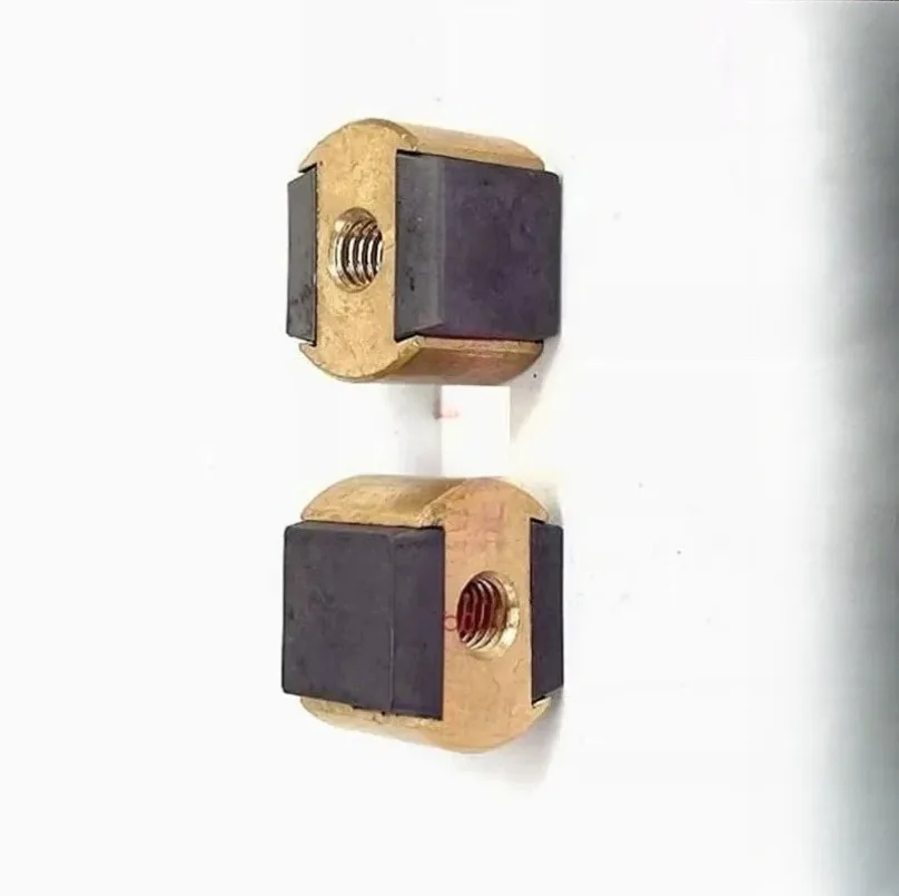 1pc EDM Wire Cut Carbide Conductive Block OD21*14*18*5mm Tungsten Power Feed Contact for WEDM CNC Wire cuttinng Machine