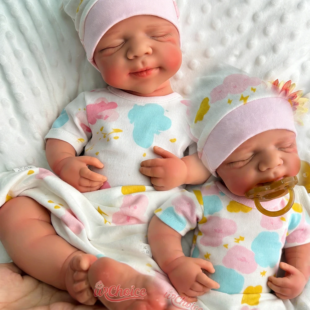 

50cm Open Mouth Pascale Full Solid Silicone Reborn Baby Girl/Boy Realistic Washable Doll for Sensory Education Birthday Gift