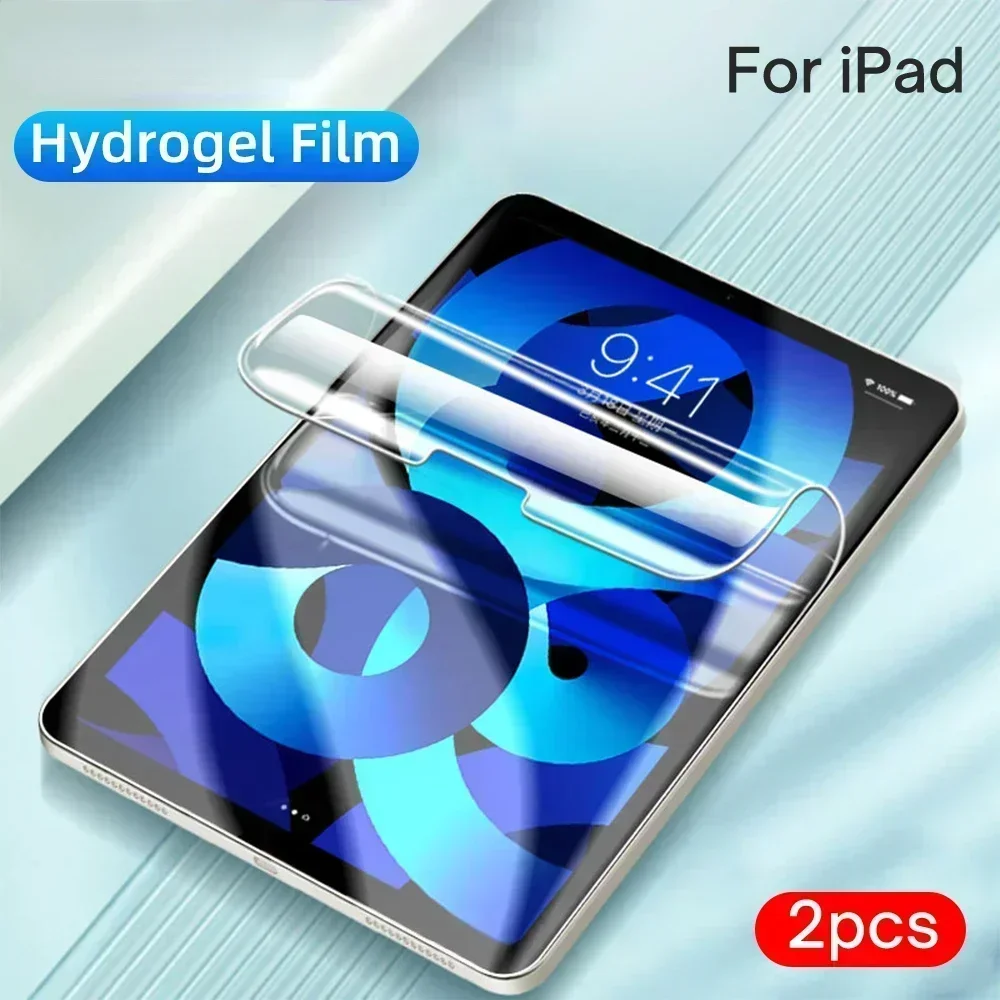 2Pcs Hydrogel Film For iPad Air 5 10.9 2022 iPad Pro 11 Air 4 for iPad 10.2 9th 8th 10.5 9.7 Mini 6 4 5 Liquid Screen Protector