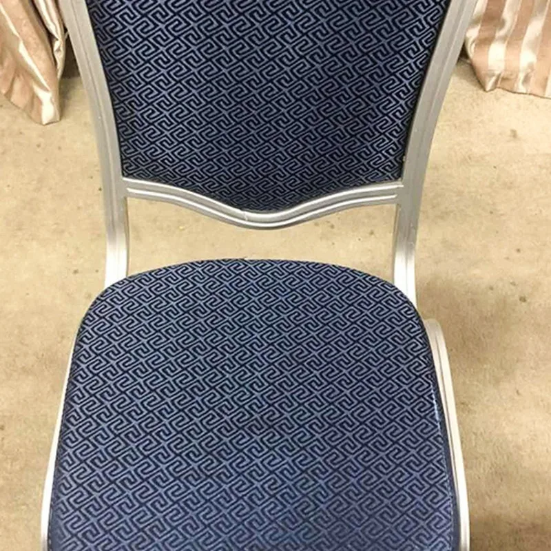 Manufacturer hotel chair aluminum alloy chair wedding wrought iron crown banquet chair custom hotel table