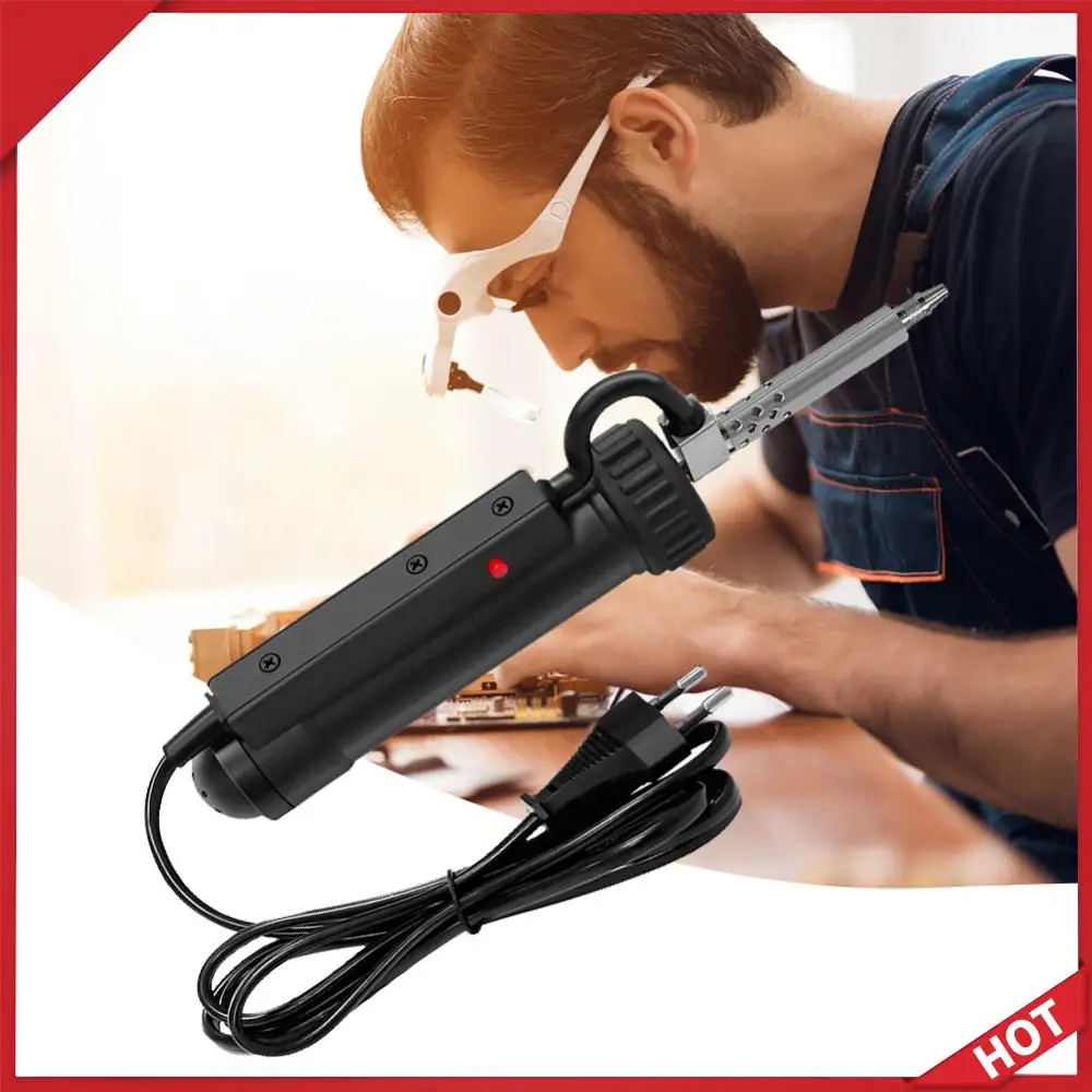 

Электрический вакуумный паяльник-отсос из пластика и нержавеющей стали с сильным всасыванием для сборки печатных плат и чипов