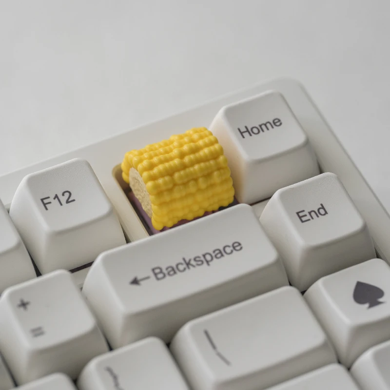 

DIY Keycap Cute Cartoon Corn Personalized Keycaps Cross Mechanical Keyboard ESC Creative Three-dimensional Abs Keycaps Single