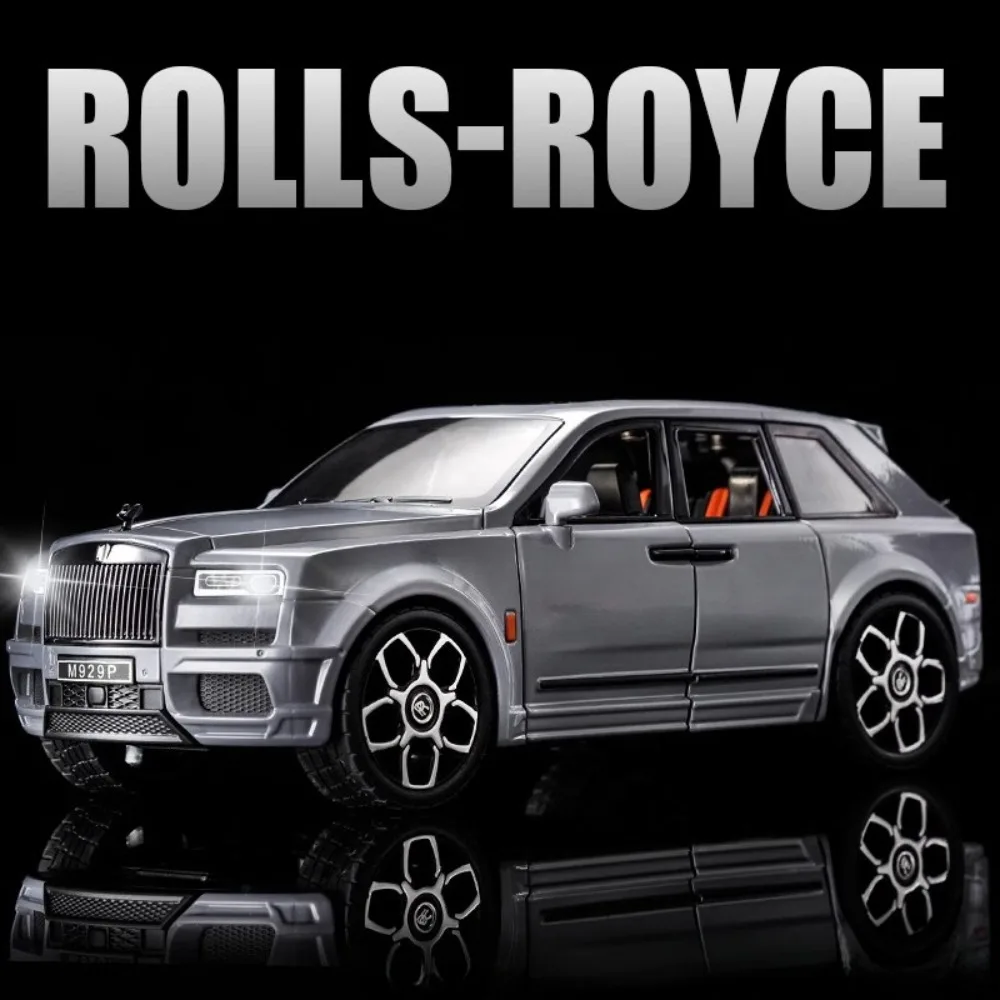 

Большой масштаб 1:20 Rolls Royce Cullinan, сплав, внедорожник, модель автомобиля, игрушка, металлическая литая под давлением, моделирование, миниатюрные модели, звуковой свет, подарки для детей