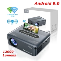 Xnano X1 4K Projector 8K Decoding Full HD 1920x1080P LCD Smart Android 9.0  TV Box Dual Wifi BT Video LED Home Theater Cinema