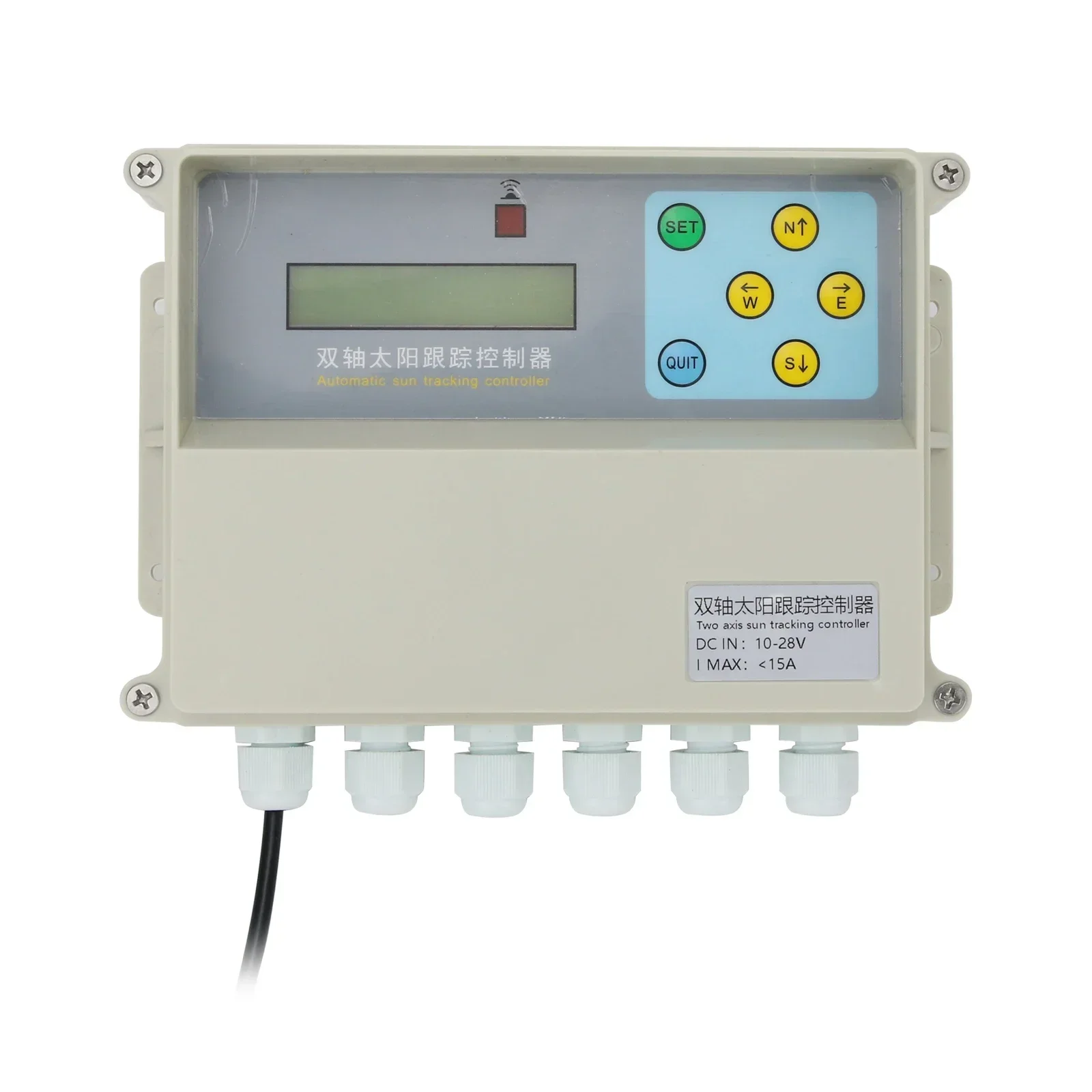 Dual Axis Automatic Solar Controller with Remote Control And Wind Speed Sensor for Solar Energy System