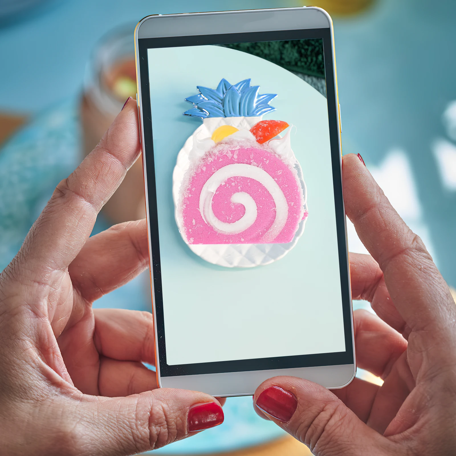 

Artificial Cake Decorations Realistic Food Imitation Dessert Simulation Cake Montessori Props Home Kitchen Party Office Store