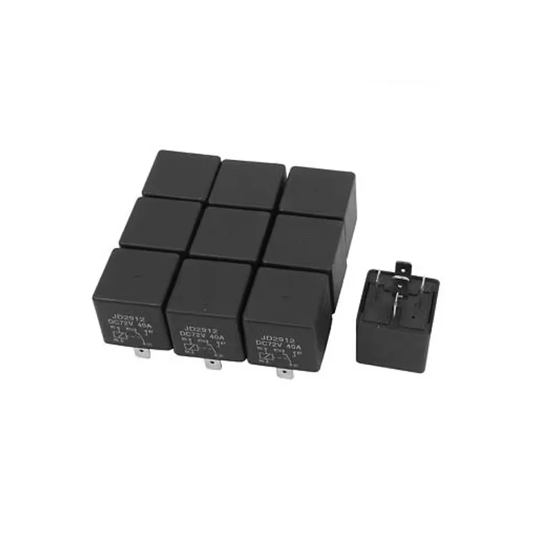 

JD2912 DC 72V 40A 5 Pins SPST Vehicle Car Security Power Relay 10pcs