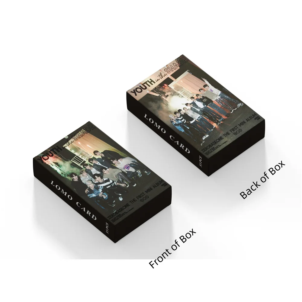 55pcs/Set Kpop ZEROBASEONE ZB1 Albums Youth In The Shade Lomo Card ZHANGHAO SUNG HAN BIN MATTHEW Ricky PARK GUN WOOK Fans Gift