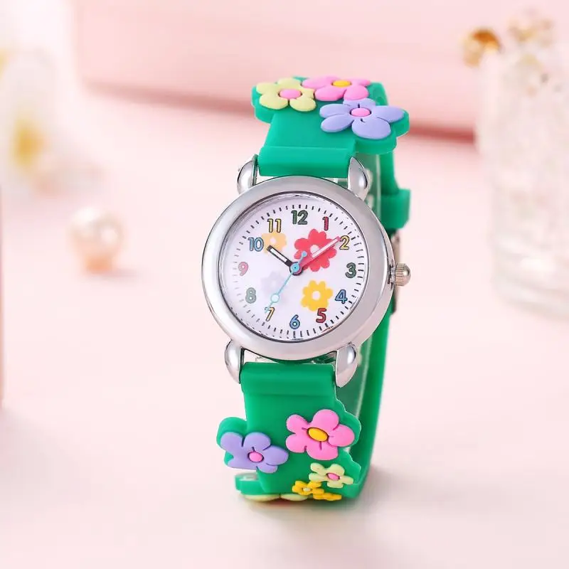 Cartoon flower pattern watch