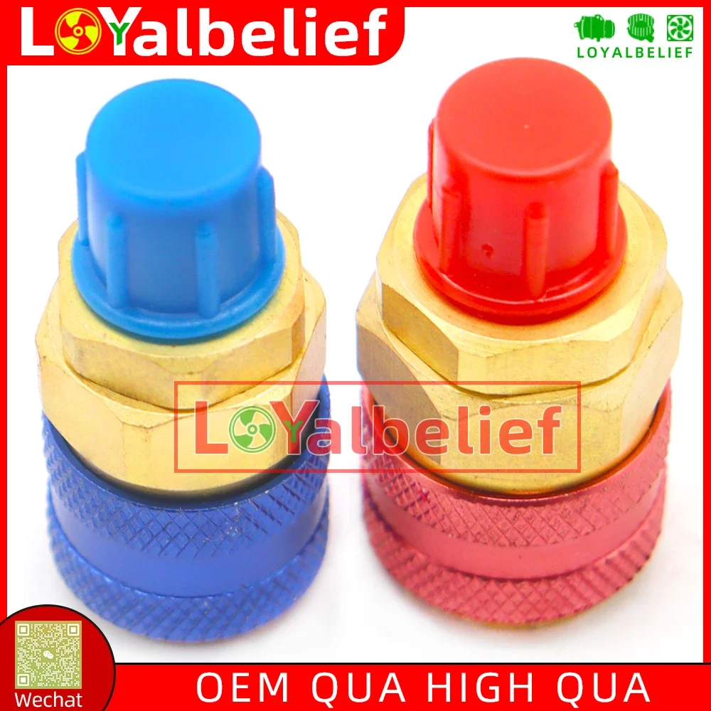 NEW Freon R134A H/L For Car Quick Coupler Connector Adapters Air Conditioning Refrigerant Adjustable AC Manifold Gauge