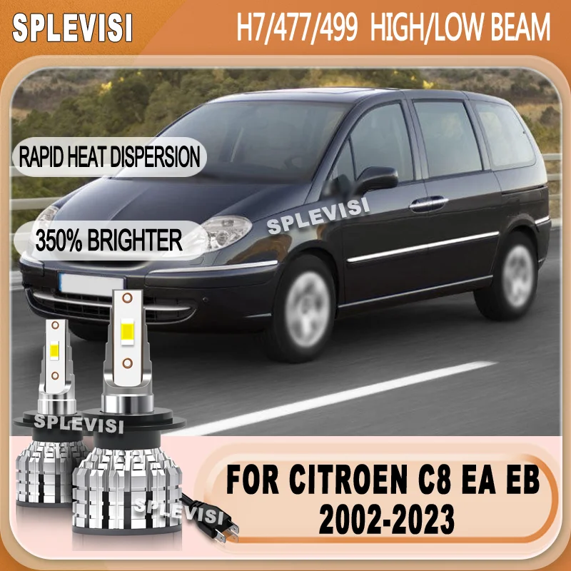 

6000K Peace of Mind Night Use H7 LED HIGH/LOW BEAM For CITROEN C8 EA EB 2002 2003 2004 2005 2006 2007 2008 2009 2010 2011-2023