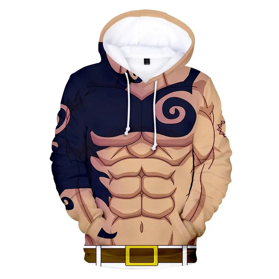 

2026 The Seven Deadly Sins Comic Character Clothes Hoodies Men Women Sweatshirts Hot Autumn Hoodie New 3D Boys Girls pullover