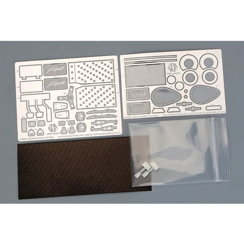 Hobby Design HD02-0376 Etching Sheet Parts for 1/24 Fairlady 240ZG Hasegawa 21217 Model Hobby DIY Accessories