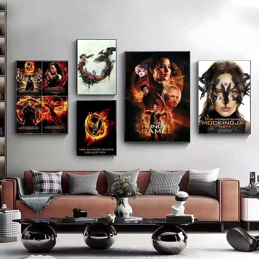 Movie The Hunger Games Poster HD Wall Art Aesthetic Home Decor for Living Room Bedroom Café Office Stylish Gift
