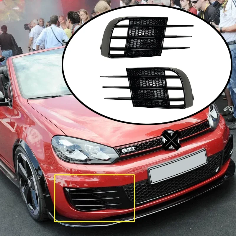 Frontstoßstangen-Grill Nebelscheinwerfer-Rahmenabdeckung für Volkswagen VW Zubehör Golf 6 MK6 GTI GTD 2008 2009 2010 2011 2012