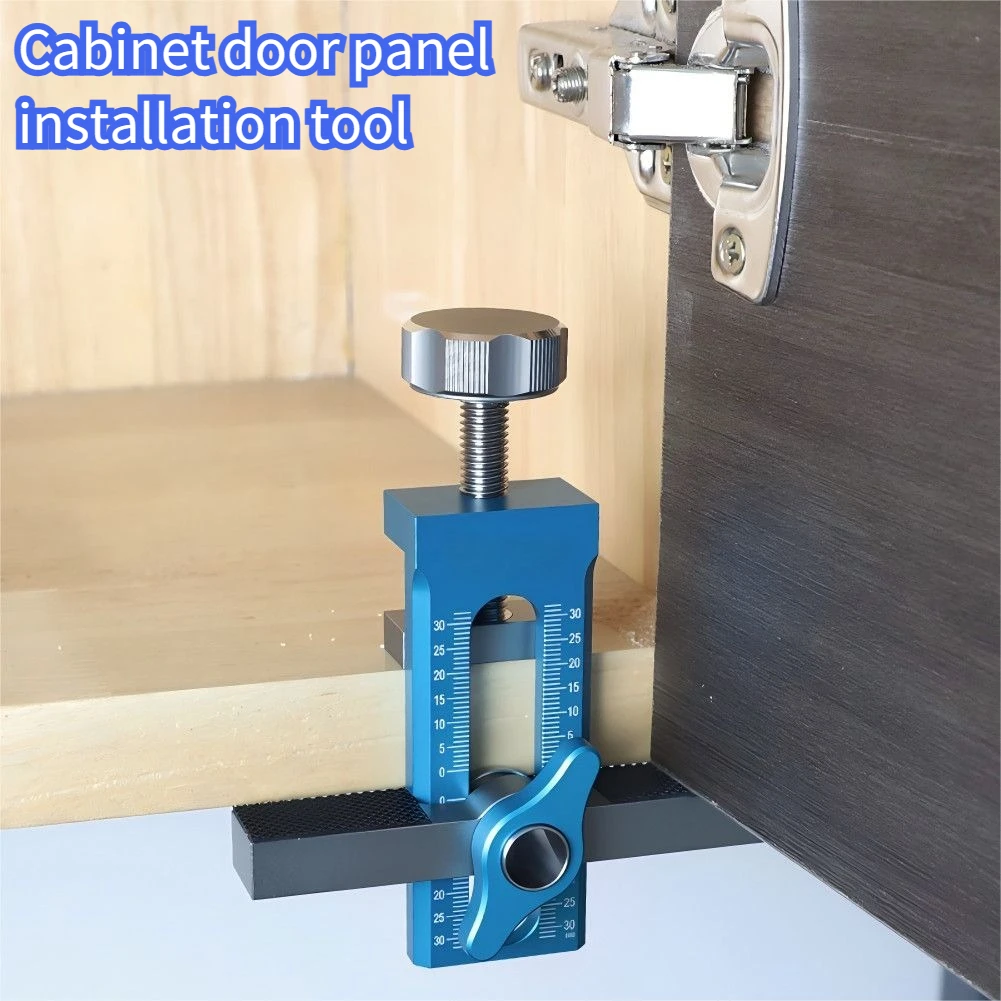 Woodworking Cabinet Door Installation Jig Door Panel Installation Rebounding Device Drilling Tool 2 in 1 Quick Positioning Tools