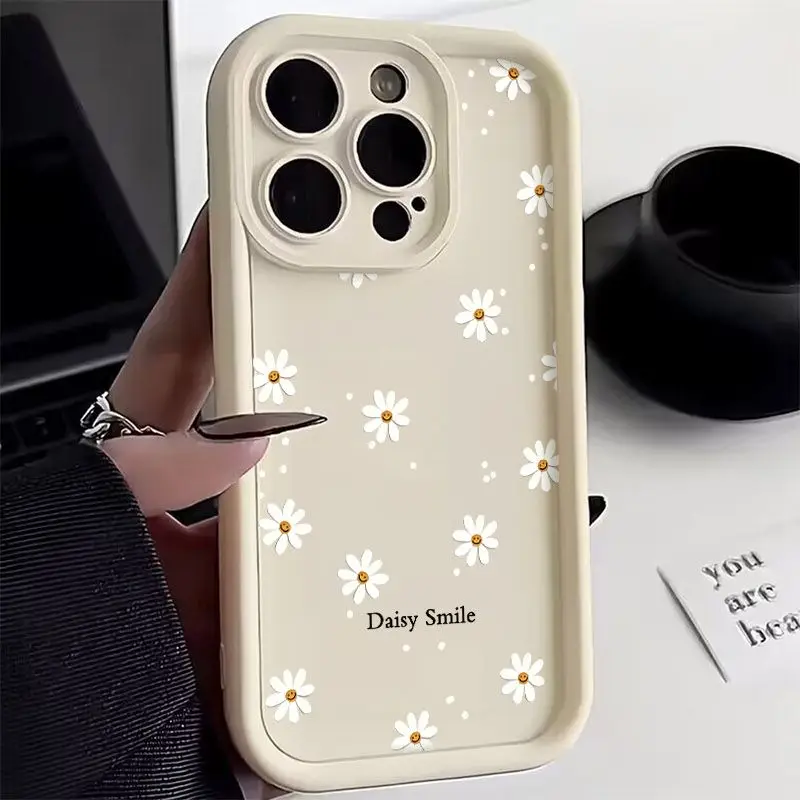 

Daisy Smile Phone Case For Samsung Galaxy S25 S24 S23 S22 S21 Ultra Plus FE A16 A26 A36 A56 A55 A54 Shockproof Bumper Soft Cover