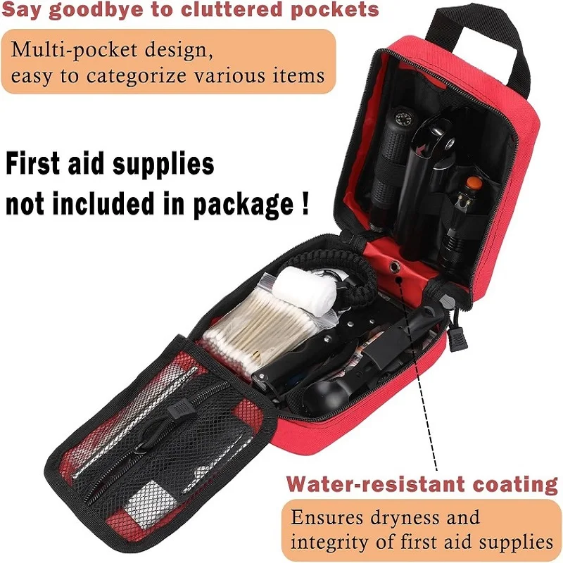 Kit di pronto soccorso tattico portatile borsa medica per escursionismo viaggio casa custodia per trattamento di emergenza strumenti di sopravvivenza custodia EDC