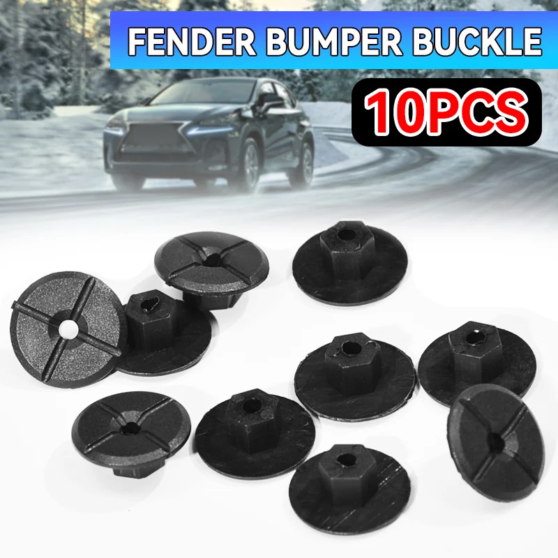 10pcs Car Fender Flares Mud Flaps Splash Guard Wheel Arch Bumper Panel Fastener Clip Universal For Mercedes Benz